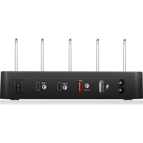 40W USB Type-C Wall Charger Power Adapter with Power Delivery for Apple MacBook/iPhone XS XR /Xiaomi USB-C PD Charger Docking