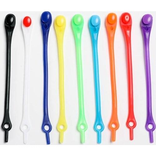 12pcs Silicone Shoelaces Round Elastic Shoe Laces No Tie Shoelace For Men Women All Sneakers Fit Strap Shoe Lace Bootstrings