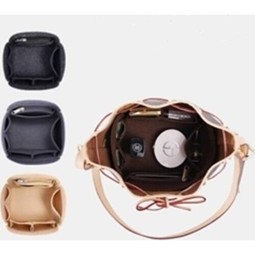 NOE series Noe BB PetitNM Felt Cloth Insert Bag Organizer Makeup Handbag Organizer Travel Inner Purse Portable Cosmetic Bags