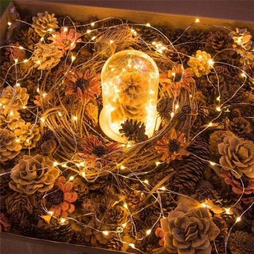 Used For Wedding Christmas Decoration Lights Battery Driven LED Copper Wire String Lights Link Day Family Party Decoration