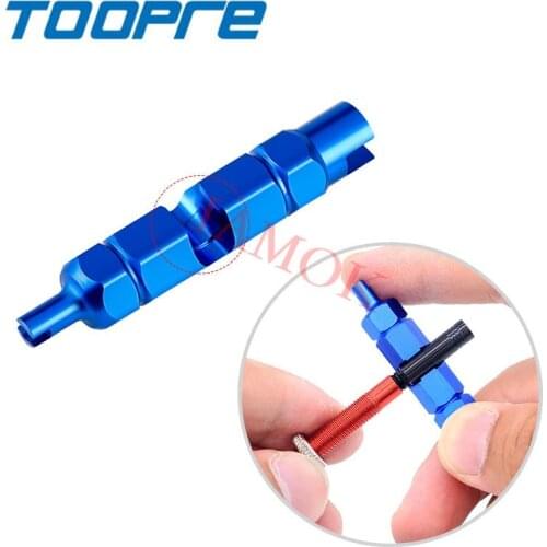 TOOPRE Bicycle Aluminium Alloy Valves Wrench Iamok Mountain Bike Colour 3 in 1 Valve Disassembly Tool 8.2g