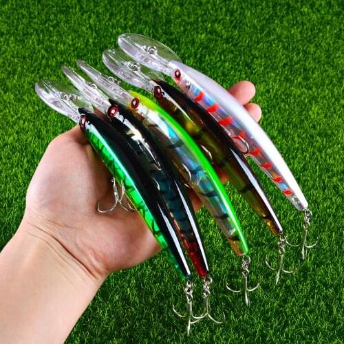 1pcs 17cm 24g Wobbler Fishing Lure Big Crankbait Minnow Peche Bass Trolling Artificial Bait Pike Carp lures Peche Fishing tackle