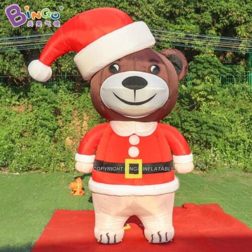 Free Shipping 3M Tall Christmas Inflatable Beer Mascot / Inflatable Winnie Beer For Xmas Party Art Decoration Crafts