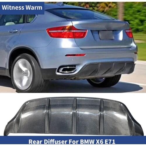 X6 E71 rear diffuser rear lip Carbon fiber Rear Bumper Diffuser Lip Spoiler for X6 E71 rear bumper lip 2008-2015