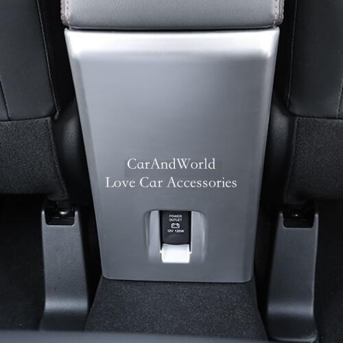 For Mitsubishi Eclipse Cross 2018 2019 Rear Armrest Anti kick board USB Power Air Condition Cover Trims Car Styling Accessories
