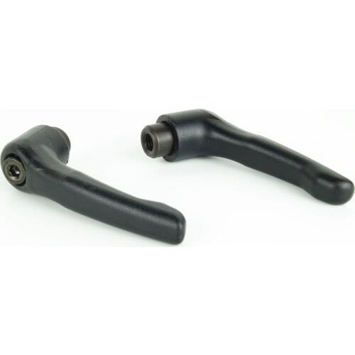 M8 Female Clamping lever Black. Clamping handle lever.solid Adjustable handle