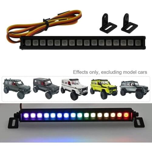 1pc RC Car Upgrade Parts LED Light Bar Bulbs Roof Lamp For 1/10 RC Crawler MN86K MN86KS MN86 MN86S DIY Accessories