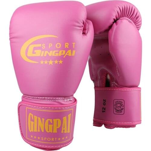 10oz/12oz Adult Male female Boxing gloves Kickboxing MMA Glove Fighting Cuero Punching Gloves Guantes De Gloves 5 Colors