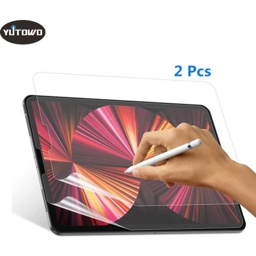 [2 Pcs] Paper Like Screen Protector Film Matte PET Painting Write For iPad 10.9 9.7 Air 2 3 4 10.5 2020 Pro 11 10.2 7th 8th Gen