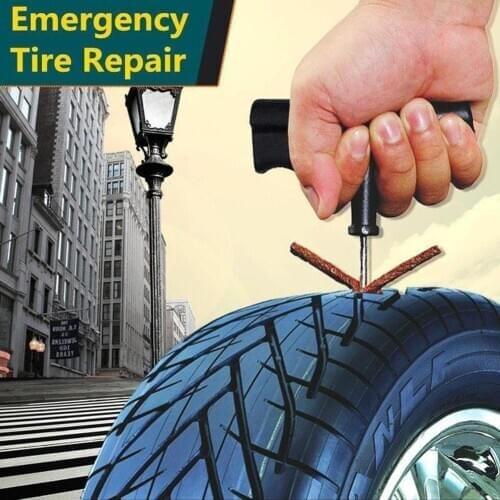 5Pcs Auto Car Tyre Repair Puncture Recovery Tubeless Seal Plugs Strips Kit