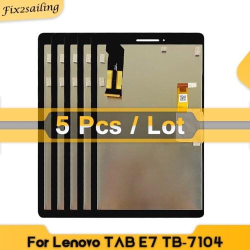 5 PCS/Lot LCDs For Lenovo TAB E7 TB-7104 TB-7104F TB-7104N 7104N Display and Touch Screen Digitizer Assembly Repair Parts
