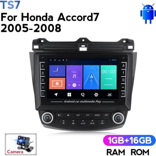 IPS Android Car Radio Multimedia Video Player Navigation GPS No 2 Din DVD for Honda Accord 7 2003-2007 BT Carplay Camera DVR