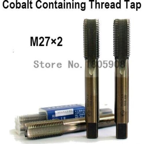 Free Shipping 1PCS TG M27*2 containing cobalt HSS machine taps straight fluted tap special stainless steel screw tap ,Thread Tap