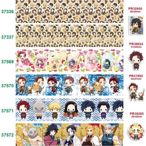 Free shipping characters printed grosgrain ribbon 37336