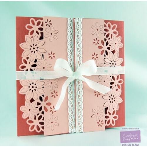 Flowers Edge Frame Craft Metal Cutting Dies Punch Mold Stencil for DIY Scrapbooking Paper Album Photo Cards Making New Cut Dies