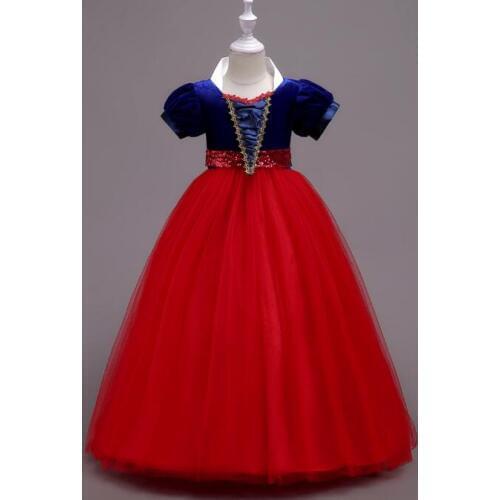 Party Clothes Children Purple Pink Blue Red Gown for Little Flower Girls In Wedding Evening Kids Party Dresses for Girls