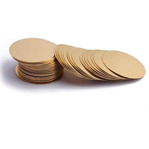 10pcs Raw Brass 30mm 35mm 38mm 40mm Round Blank Stamping Tags Charms For DIY Jewelry Findings Making