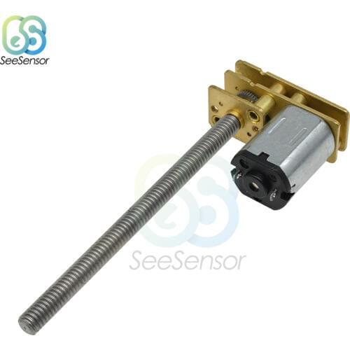 DC 3V/6V/12V GA1024 N20 Mini Micro Metal Gear Motor with Screw Shaft DC Motors 15 30 60 100 150 200 300 400 500 600 1000RPM