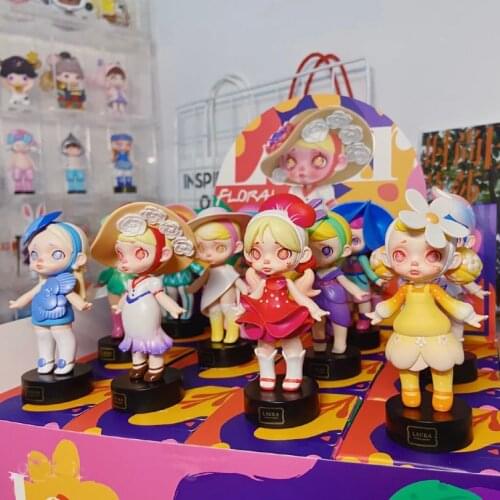 Original Laura Flower Fashion Collection Blind Box Toy Doll Determined Style Cute Anime Character Gift Free Shipping Box