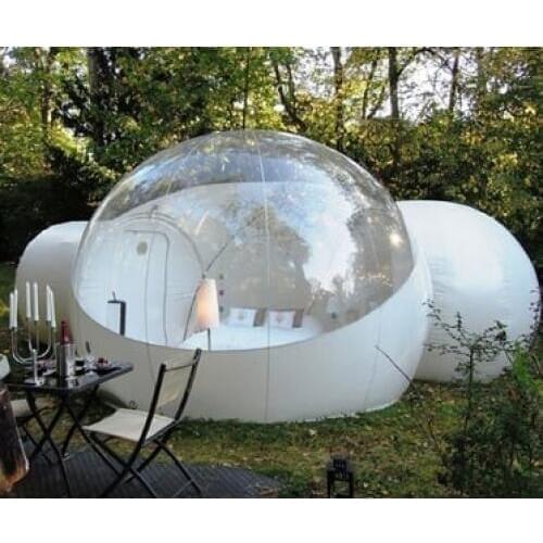 5M double room Clear inflatable bubble tent with tunnel FOR SALE China manufacturer,inflatable tents for nflatable garden tent