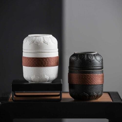 Customize Chinese Kung Fu Tea Set Ceramic Portable Teapot Teacup Outdoor Travel Gaiwan Cups Ceremony Carry Fine Gifts Teaware
