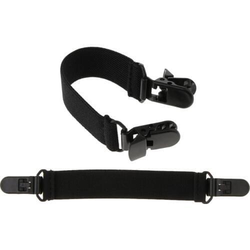 Adjustable Boot Straps Leg Stirrups Elastic Pant Clips for Women Men Black Loose Boot Belt Adhesive Tape feet Shoes Accessories