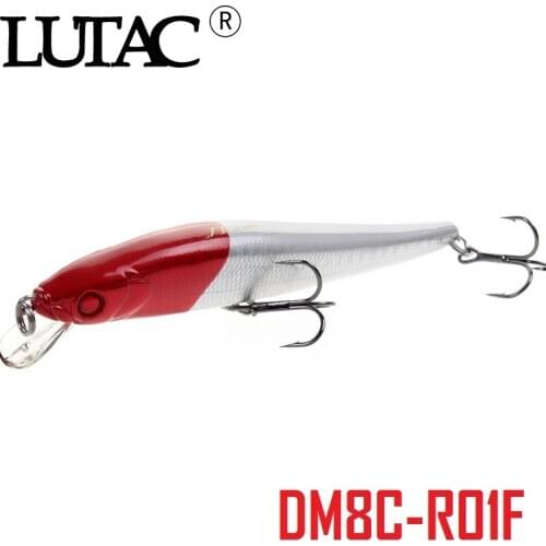LUTAC 10g minnow artificial floating lure outdoor Wobblers 100mm hard plastic Jerkbait treble hook Fishing Gear