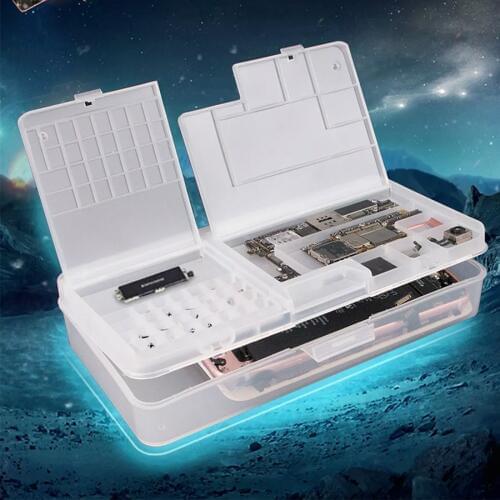 Sunshine PVC Multi-function Double-layer classification storage for Mobile phone repair accessories parts and board