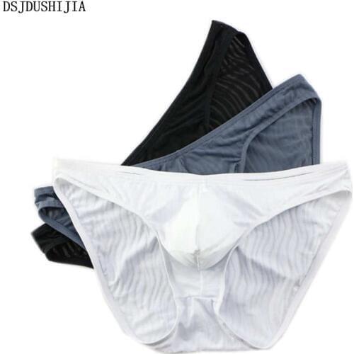 Sexy Briefs for Men Solid Briefs Underwear Sexy Mens Bulge Pouch Jockstrap Panties 3PCS/PACK Males Underwear Underpants Cuecas