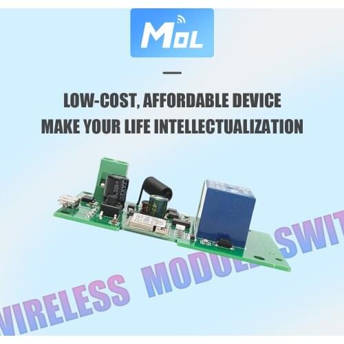 EWeLink Smart Remote Control Wifi wireless Switch Module 1CH DC5V 7-32V Inching Self-locking RF Receive 10A Relays