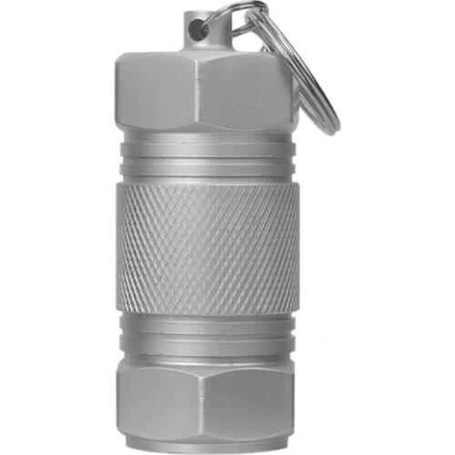 Sealing Ring Convenient Hexagonal Pill Container Holder Sturdy Pocket Pill Case Rust Resistant Survival Tool