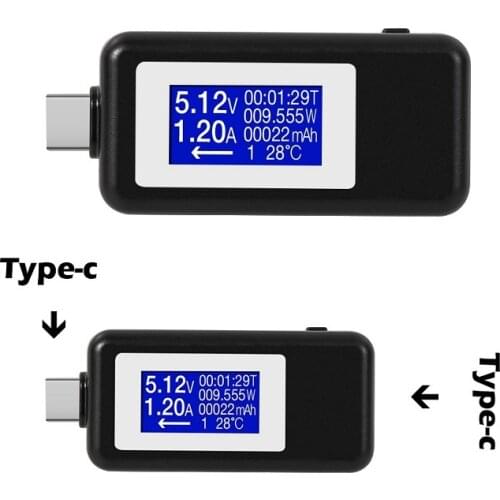 MasterXu Pro Tools USB Tester Type-C White Black PD QC 3.0 2.0 Charger Voltage Current Testing Dual Meter Power Bank Detector