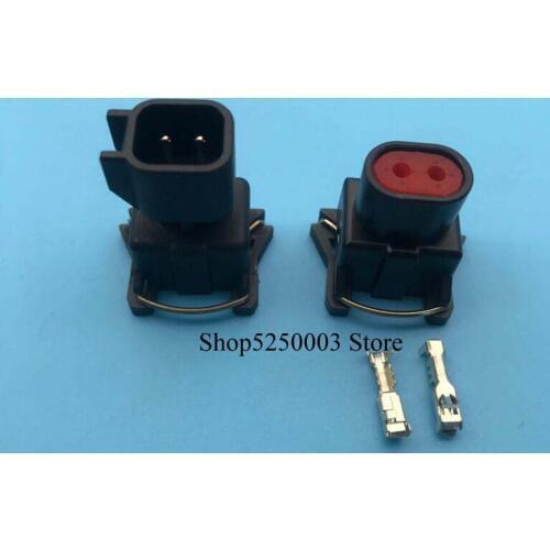 2-pin High Quality EV1 to EV6 2 pin male female Dual Slot Auto Connector Fuel Injector Connector