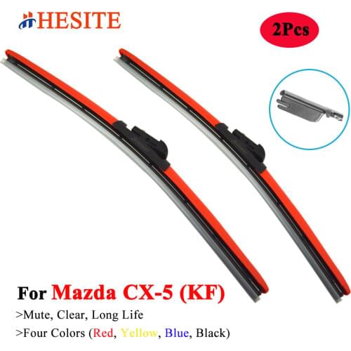 HESITE Colorful Hybrid Windshield Wipers For Mazda CX5 Escala Aleron KF SD Volante Model 2013 2014 2015 2016 2017 2018 2019 2020