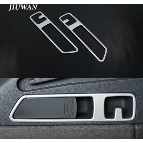1 Pair Car Rear Seat Trunk Hook Handle Panel Frame Cover Trim for Audi Q5 FY 2018-2019 Auto Storage Decorate Interior Strip
