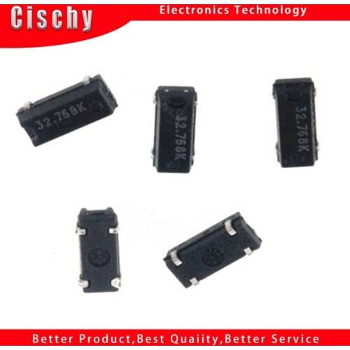 10pcs/lot 32.768 32.768KHZ phone clock crystal vibration MC146 12.5PF+20PPM 7*1.5MM