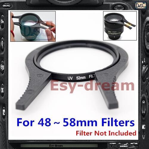 2pcs Camera Lens Filter Wrench Clamp Plier Repair Tool For 49mm 52mm 55mm 58mm Filters PA265