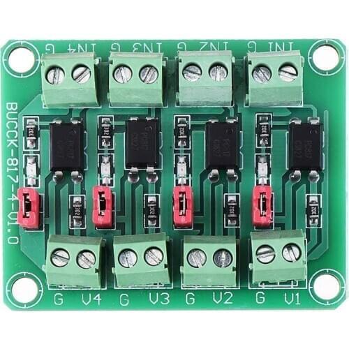 817 Optocoupler 4 Channel Voltage Isolation Board Voltage Control Switching Driver Module Optical Isolation Module