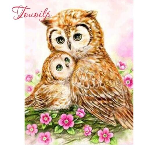 TOUOILP 5D Full DIY 5d Diamond painting"Owl flower"patterns bead Cross Stitch Rhinestone Embroidery Mosaic Hindu god,decor home