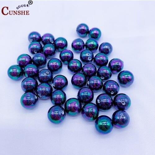 Natural Freshwater Pearl Beaded High Quality round Shape Punch Loose Beads for Make Jewelry DIY Earrings Necklace Accessories