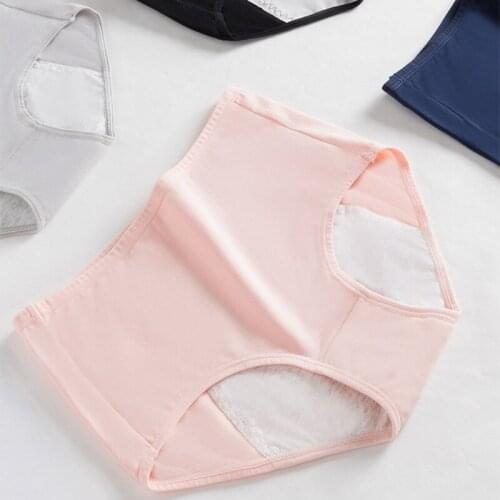 Menstrual Panties For Women Briefs Underwear Cotton Leak Proof Period Waterproof Physiological Underpants Size M-XL