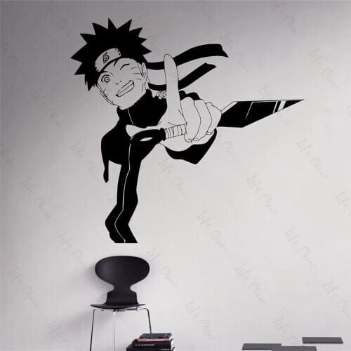 CartoonS Naruto Wall Decal Japanese Manga Wall Vinyl Sticker Anime Style Home Interior Removable Decor Custom Decals