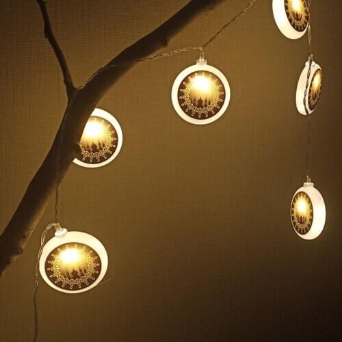 Muslim Led String Lights Ramadan Iftar Festival String Lights Oil Lamp Palace Lanterns Fairy Light Decoration Home Battery