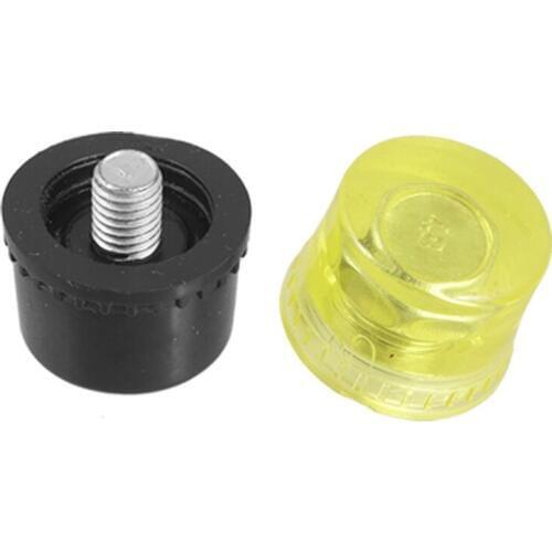 1.2" Diameter Hammer Replacement Rubber Plastic Striking Head Tips Set