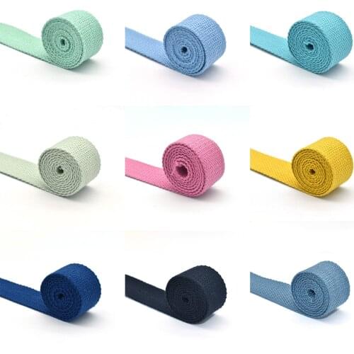 Natural Cotton Plain Webbing Canvas Bag Purse Strap Handles,for Tote Bag Upholstery Webbing Belt 1 Inch(25mm) Wide 3 Yard