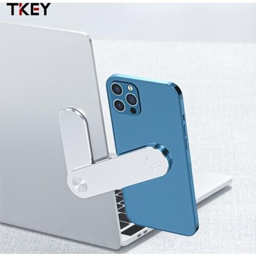 New Magnetic Mobile Phone Holder Metal Extension Cell Phone Stand Tablet Notebook Side Screen Magnetic Suction Scalable Portable