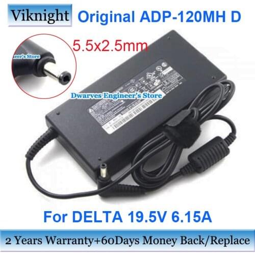 Original DELTA A12-120P1A 19.5V 6.15A AC Adapter For MSI GL62 PL60 GE60 GE70 GE60 GL72 PE60 GF63 GV62 GF63 GP62 GP60 PE70 GE72