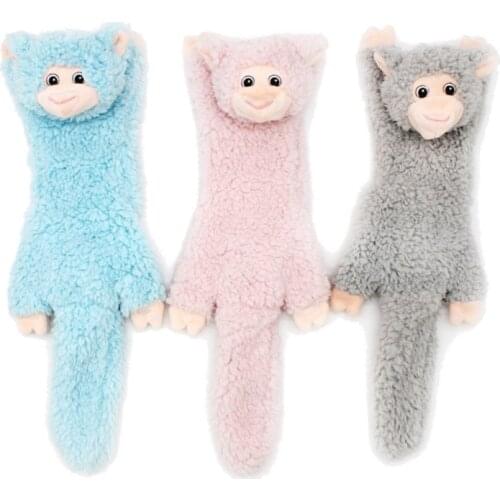 Animal Shape Plush Pet Dog Cat Toys Pet Molar Squeaky Toys for Puppy Dog Pet Bite-Resistant Chew Training Toy Pets Accessories