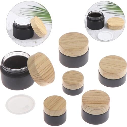 Empty Refillable Bottle Face Cream Lip Balm Container Refillable Bottles Mini Glass Empty Jar Pots Cosmetic Makeup Inner Lid