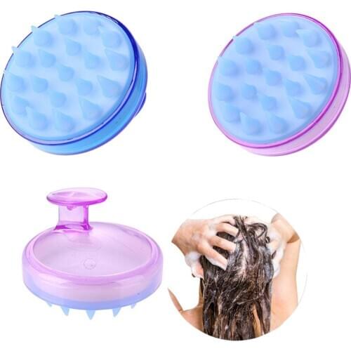 Silicone Head Body Scalp Massage Brush Comb Shampoo Hair Washing Comb Shower Brush Bath Spa Slimming Massage Brush